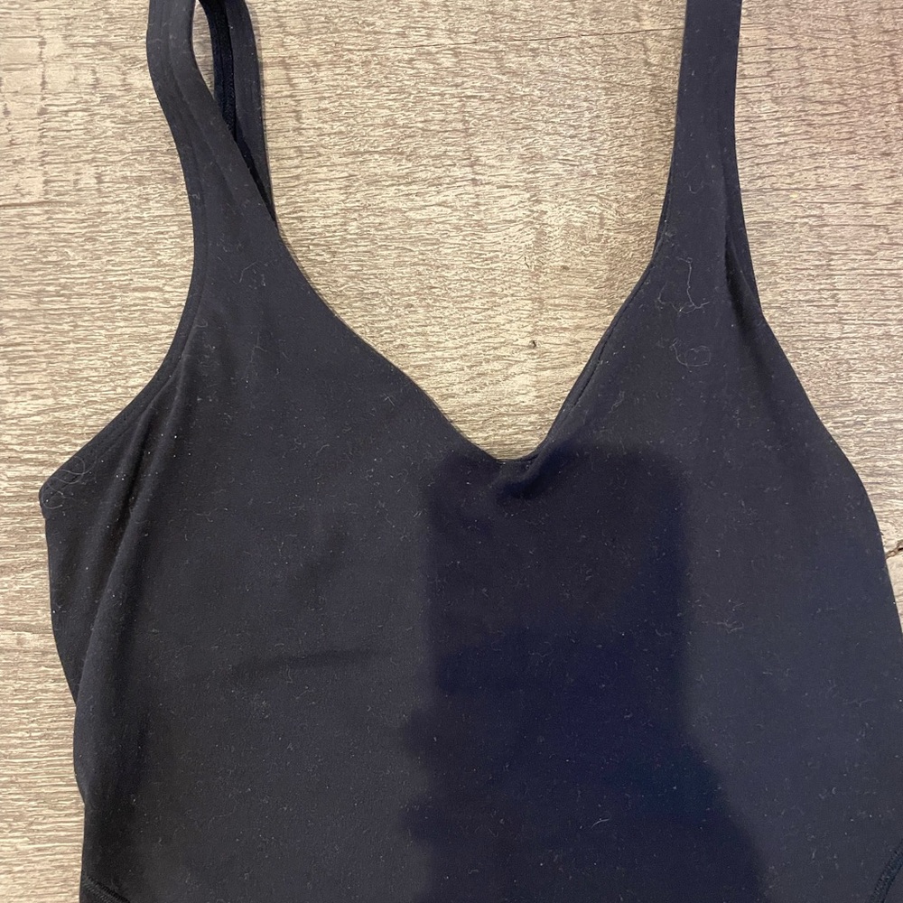 Lululemon Align V-Neck Tank A/B Cup -Black -Size 2